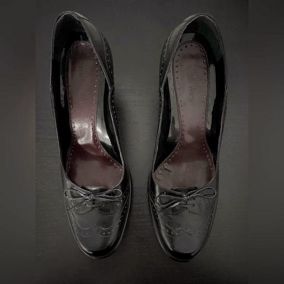 Coquette Black Bow Tie Heels - Picture 3 of 5